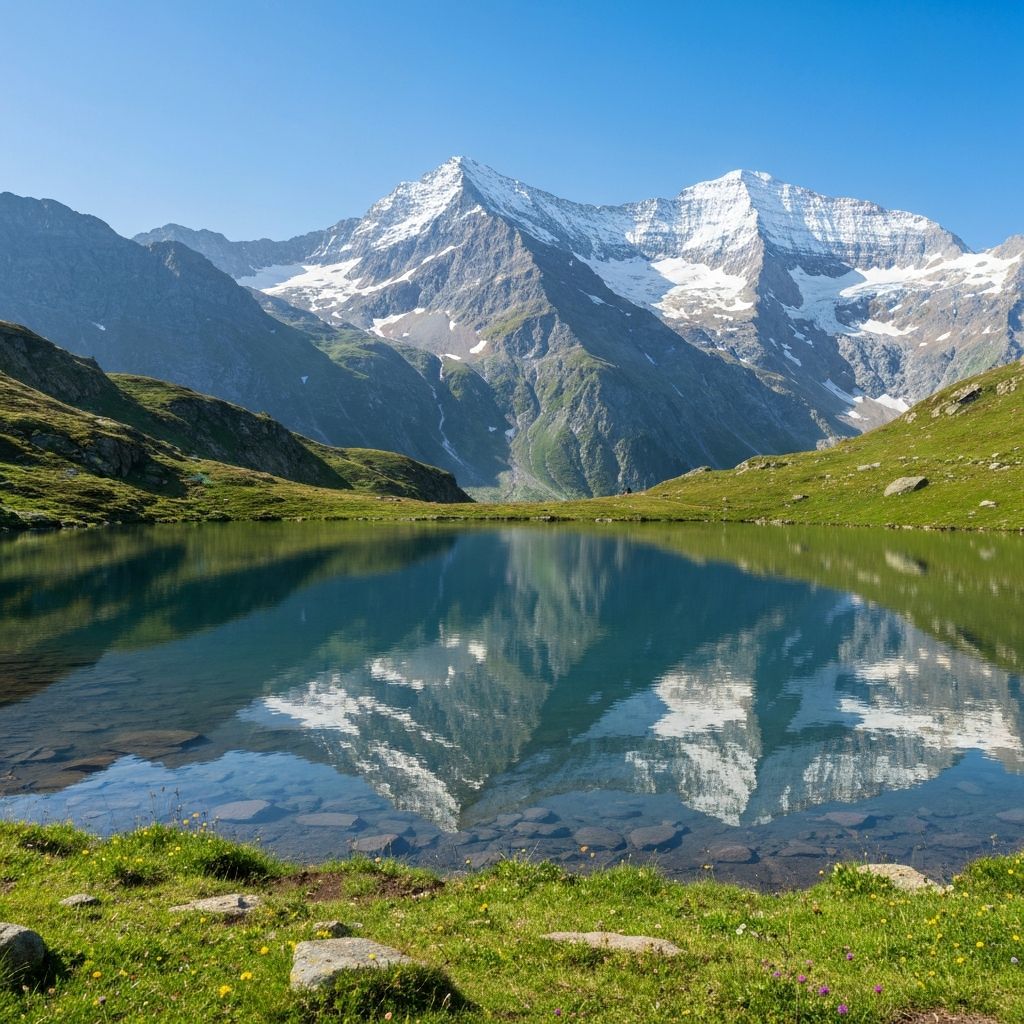 Schweizer Alpenlandschaft mit See